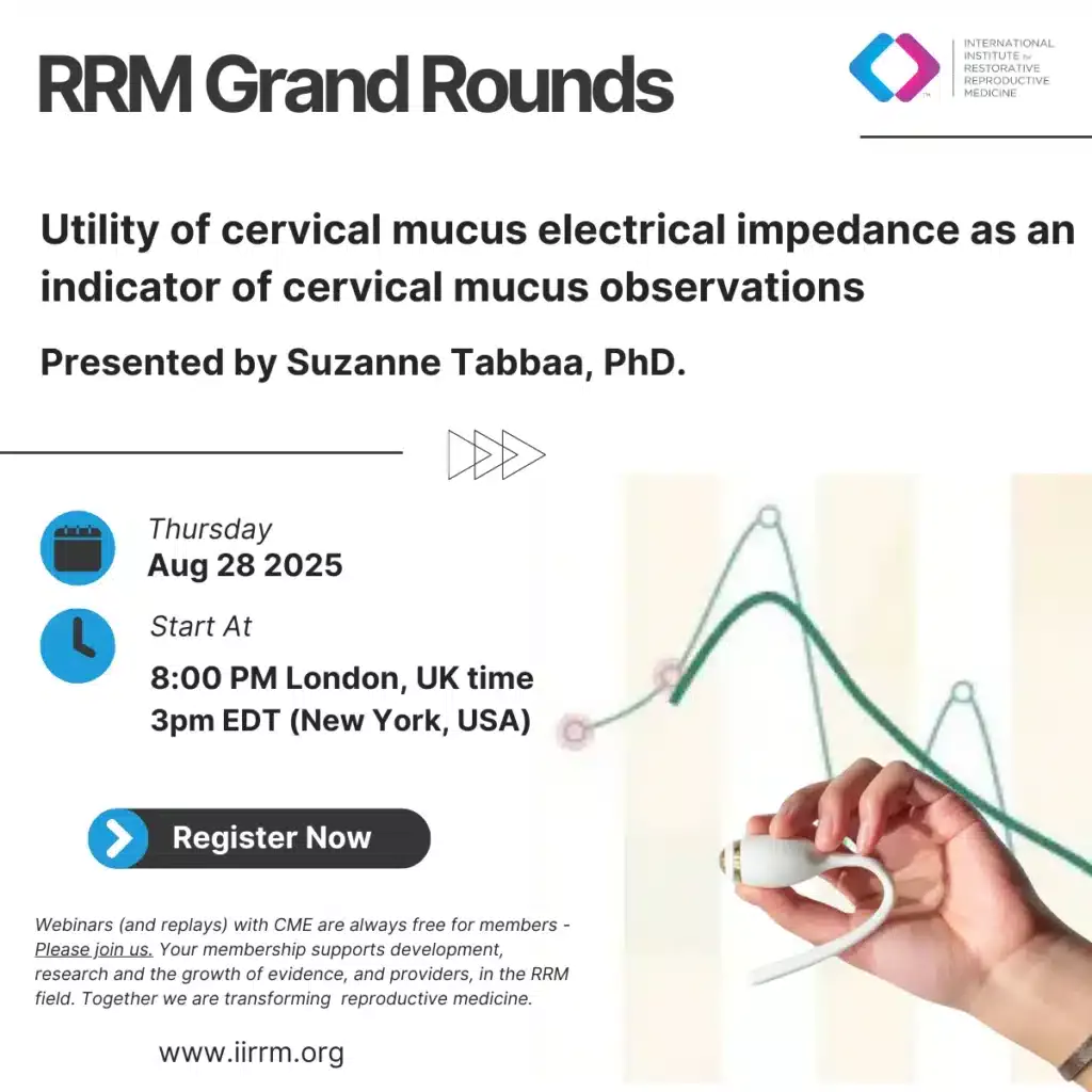 Grand Rounds: Utility of cervical mucus electrical impedance as an indicator of cervical mucus observations