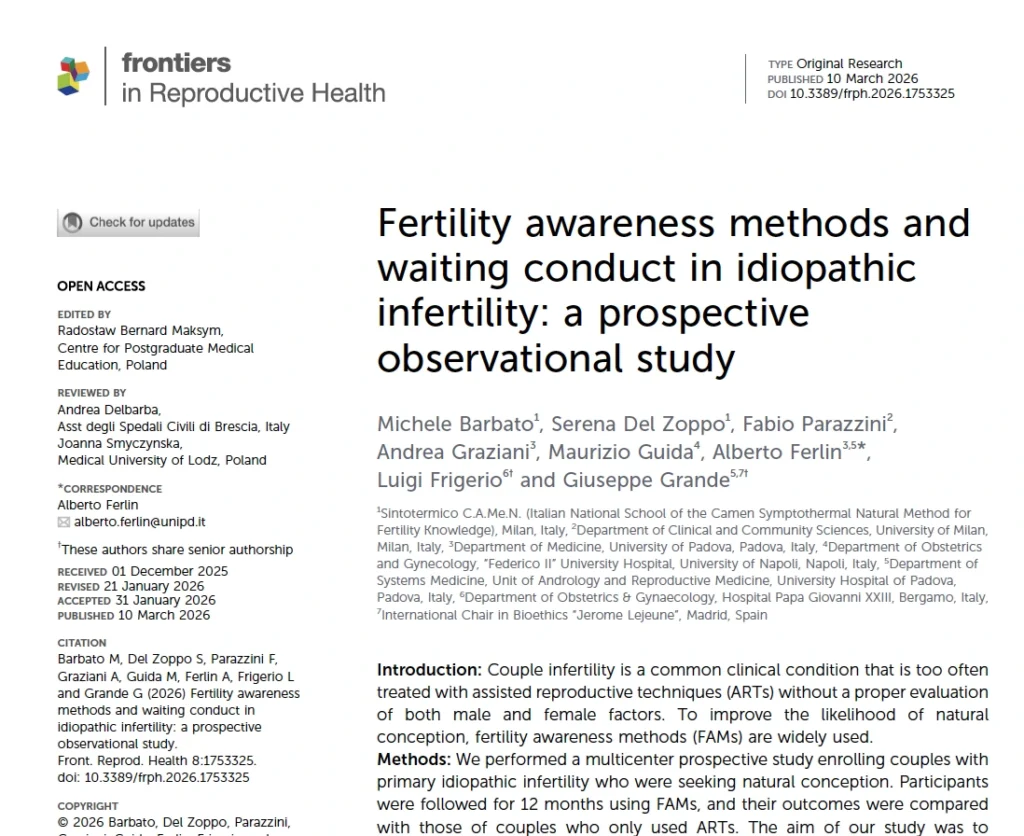 Research Updates: Fertility awareness methods and waiting conduct in idiopathic infertility